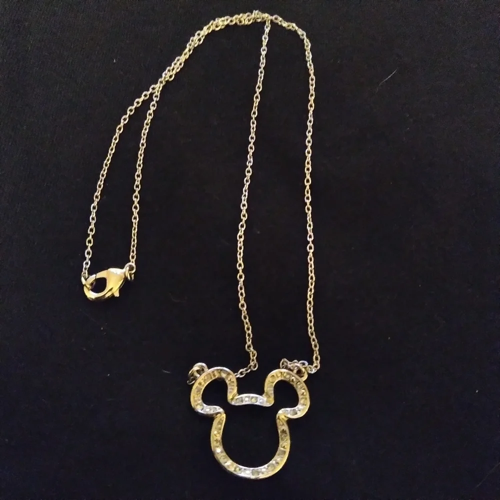 Kids silver tone Disney necklace lot